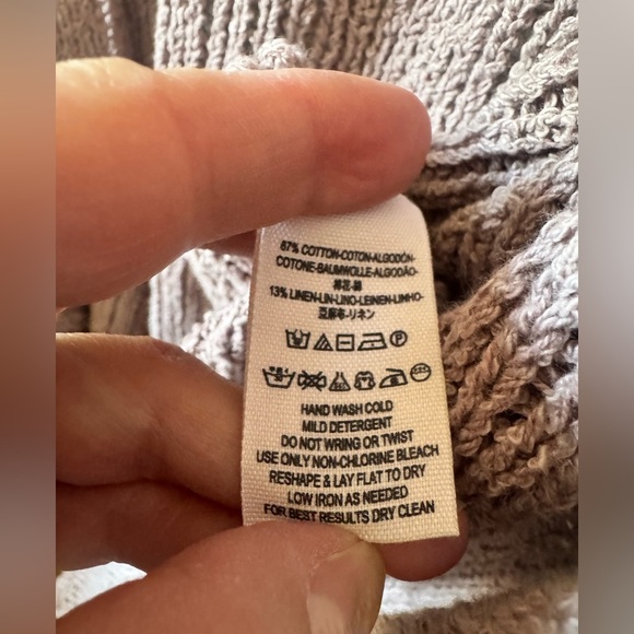 Free People Purple Long Open Front Cardigan S - Picture 11 of 12